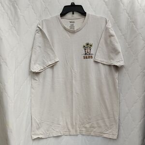 Y2K Vans Cream Graphic Men's T-Shirt